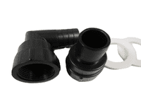Live Bait Well Pump 12V 350GPH - 90 Degree Tank Aerator Cartridge Bilge