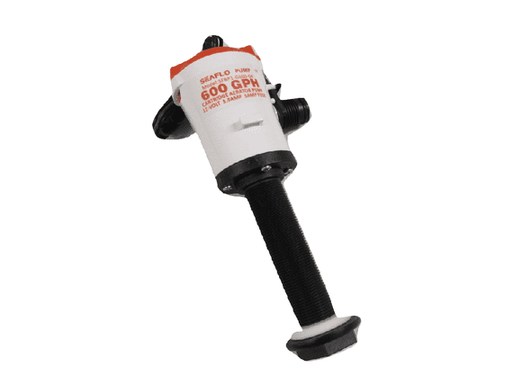 Live Bait Well Pump 12V 600GPH - Straight Tank Aerator Cartridge Bilge