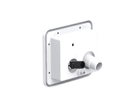 White Lockable Cable Hatch & Keys | SecureFix Direct