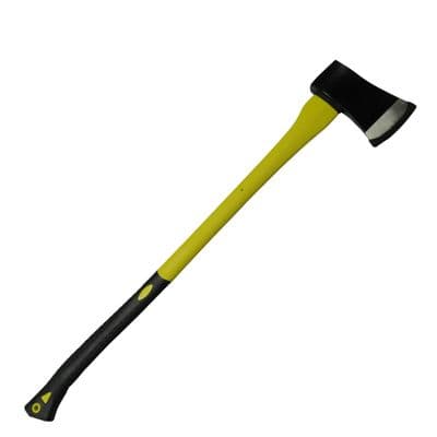 Log Splitting Maul Axe Chopper 4LB (Fibreglass Shaft Rubber Handle Wood Tree Felling)