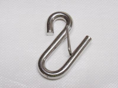 Long Arm S Hook Stainless Steel with Safety Latch 13MM (Shape Hanging Catch Marine)