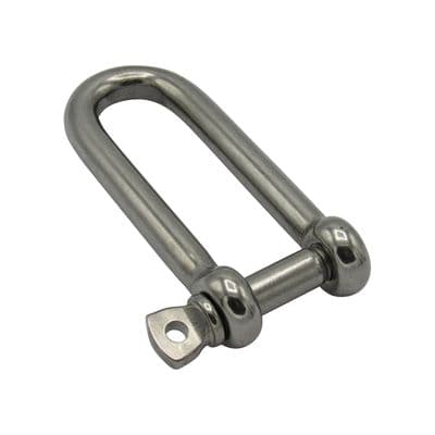 Long D Shackle Stainless Steel 10MM (Marine Boat Rigging Sails Halyards Dee)
