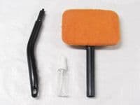 Long Reach Window Cleaning Pad with Spray Bottle (Microfibre Windscreen Interior Wipe)
