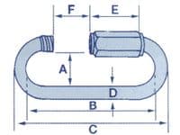 12MM Stainless Steel Long Quick Link | SecureFix Direct