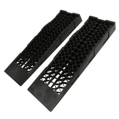 Low Rise Car Service Ramps 2 Ton (Pair Heavy Duty Garage Van Maintenance)