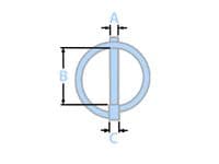 2X 8MM Lynch Pin Stainless Steel | SecureFix Direct
