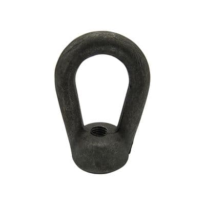 M12 0.53 Ton Self Colour Bow Nut - 12MM Drop Forged Eye Nut Lifting Bownut 530KG