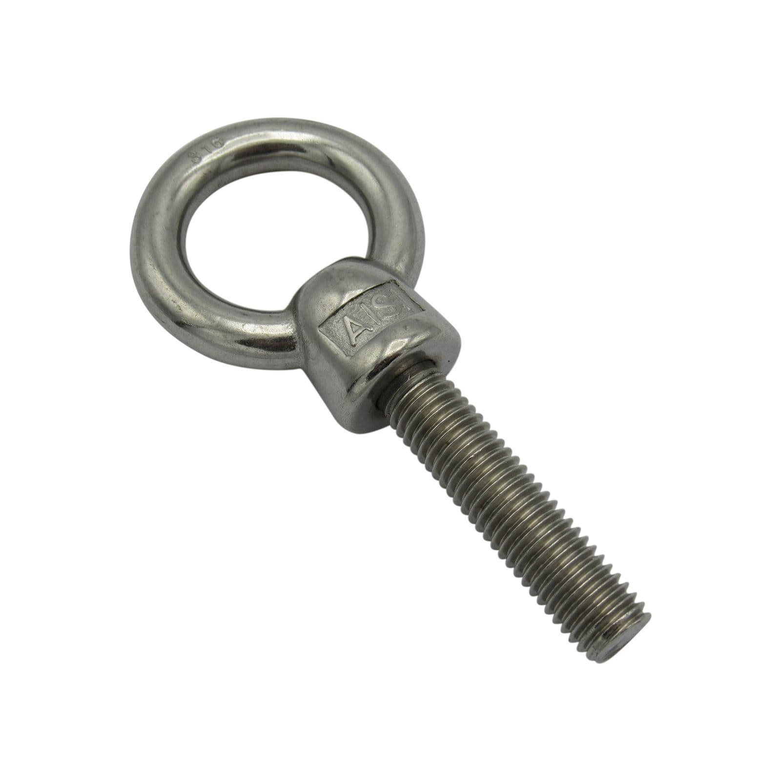 5-Piece T316 Stainless Steel Threaded Eye Tabs - 5/16-24 Thread For Marine Boat Use