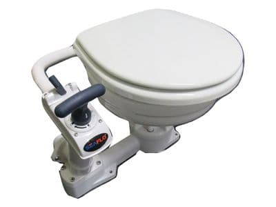 Marine Toilet (Manual Bowl Compact Twist And Lock Sea Boat Yacht RV Motorhome Caravan)