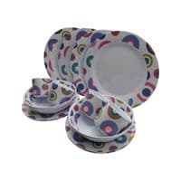 16 PCS Dinner Set Bowl Plate Mug Melamine | SecureFix Direct