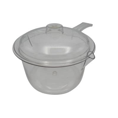Microwave Saucepan With Lid (Kitchen Cooking Caravan Transparent Plastic)