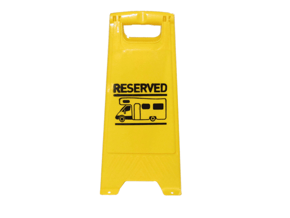 Motorhome Pitch Reserved Sign | SecureFix Direct