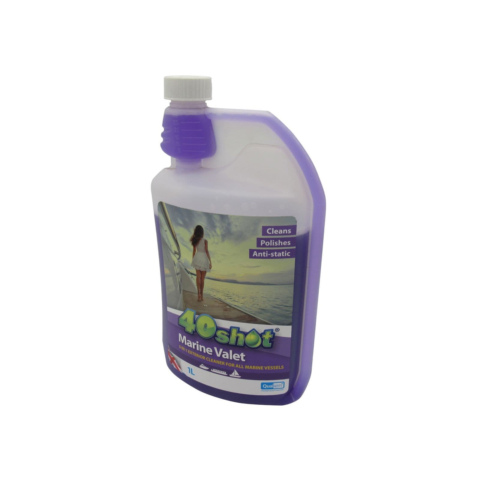 Multi Purpose Boat Cleaner 40 Shot 1L Biodegradeable Marine Vessels Valet