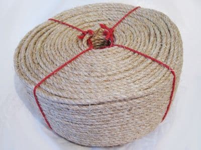 Natural Sisal Rope Hemp Cord 24MM x 220M (Handrail Cat Scratch Post Garden)
