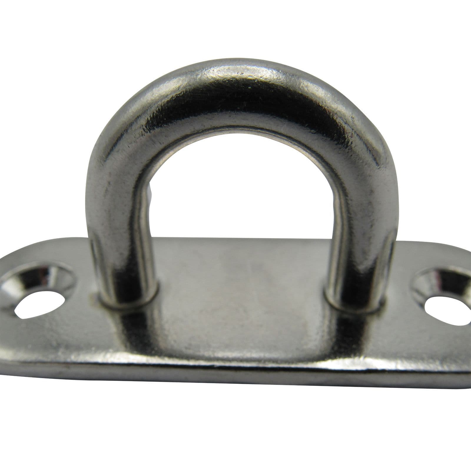 6MM Stainless Oblong Pad Eye Plate SecureFix Direct