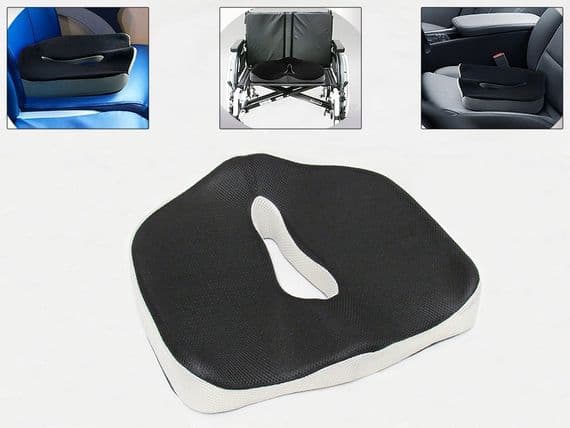 Office Home Chair Cushion Support (Memory Foam Lumbar Car Pillow)