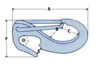 50MM - 90MM Open End Sail Snaps | SecureFix Direct
