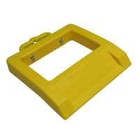 Yellow Rubber Pallet Truck Chock | SecureFix Direct