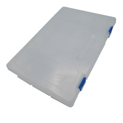 Plastic Compartment Storage Box 10 Slots (Organiser Fishing Tackle Small Craft Removable)