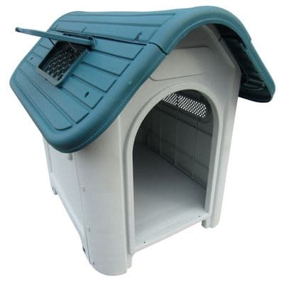 Plastic Dog Kennel House (Pet Shelter Animal Bed Indoor Outdoor)