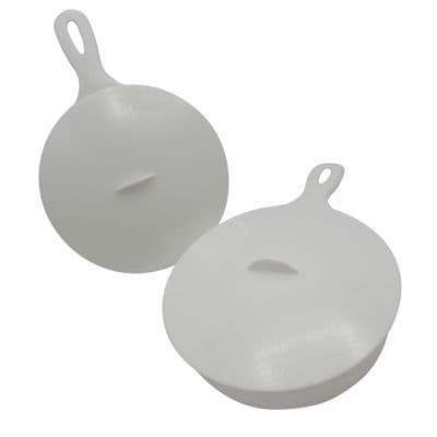 Plastic Microwavable Saucepans With Lids X2 (Microwave Cooking Pots Pans Cookware Kitchen Food)