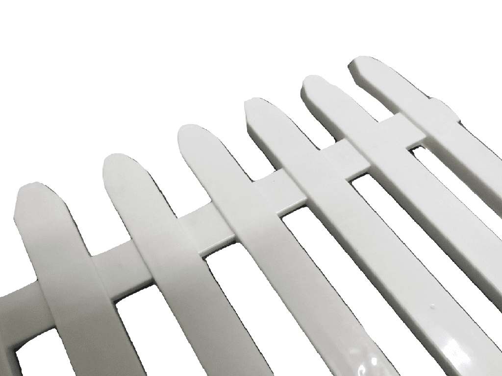 Plastic Picket Fence Panels x4 SecureFix Direct