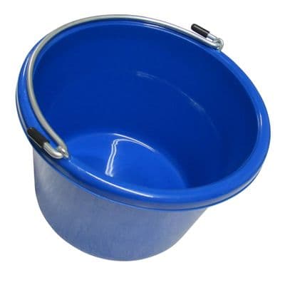Plastic Water Bucket with Handle (Blue Pink 5L 8L Small Paint Pail)