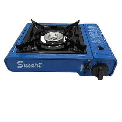 Portable Gas Cooker (Camping Butane Electric Mini Stove Single Burner Blue)