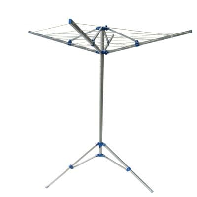 Portable Rotary Clothes Airer Washing Line with Storage Bag (Folding Aluminium Dryer Camping)