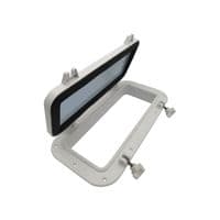400MM x 200MM White Rectangular Porthole With 4MM Tempered Glass-Boat Narrowboat Portlight Yacht Marine