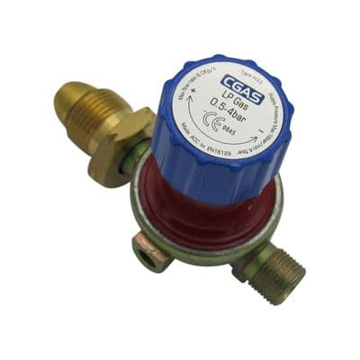 Propane Regulator Adjustable Pressure (0.5-4 Bar Gas Fitting Torch Appliance)
