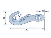 83MM Quick Release Snap Hook Fixed Eye | SecureFix Direct
