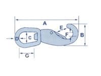 83MM Quick Release Snap Hook Swivel Eye | SecureFix Direct