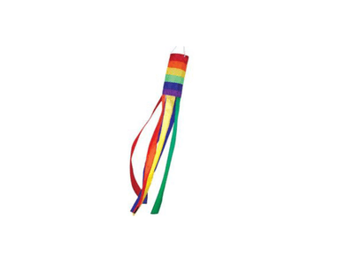 Rainbow Windsock Fun Decorative (Wind Sock Line Swivel Flag Pole Fun Garden Novelty Beach)
