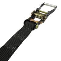 Ratchet Straps 50MM 5T 5M X1 (Tie Down Heavy Duty Endless Cargo Recovery Trailer Claw Hook Black)