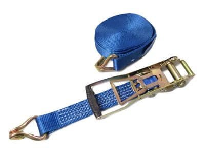 Ratchet Straps 50MM 5T 8M X1 (Ergonomic Reverse Tie Down Heavy Duty Recovery Claw J Hook)
