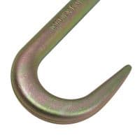 Tow Chain J-Hooks V-Chain Flatbed Truck Rollback Wrecker Carrier 5/16" X 2' G70 | Rear | 16 In | Gold - Foto 7