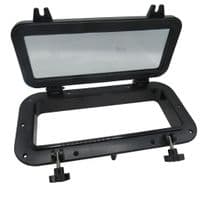 Black Marine Porthole Window (400MMx200MM) | SecureFix Direct