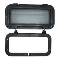 Black Marine Porthole Window (400MMx200MM) | SecureFix Direct