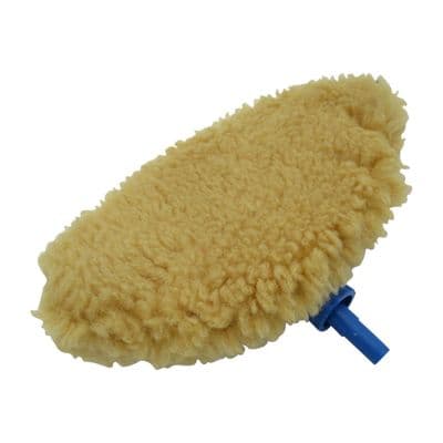 Replacement Mitt And Head for Easy Wash Cleaning Brush (Spare Lambs Wool Mop Clean)