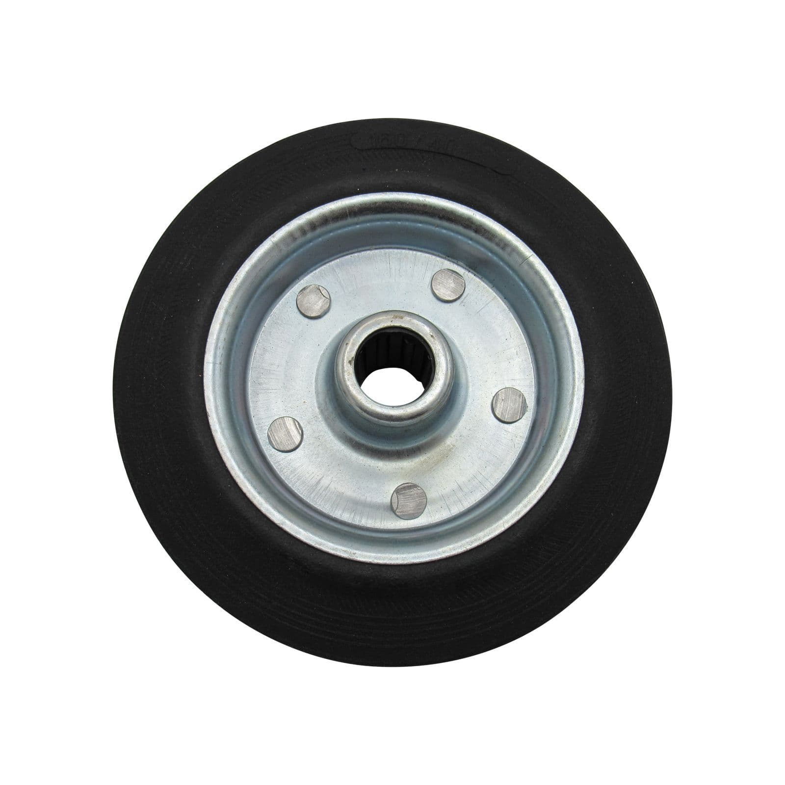 Replacement Trailer Jockey Wheel 160MM x 40MM 1 5" Spare Rubber Metal Rim