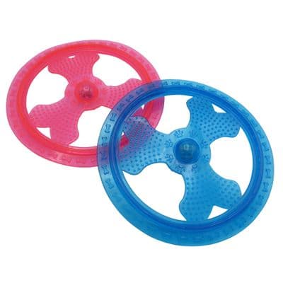 Rubber Frisbee Dog Toy (Puppy Training Garden Luminous Flying)