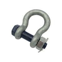 150 Ton Safety Screw Pin Bow Shackle | SecureFix Direct