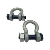 X2 1.5 Ton Safety Screw Pin Bow Shackles | SecureFix Direct