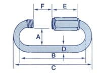 Galvanised Long Series Quick Link 10MM X4 | SecureFix Direct
