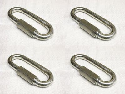 Screw Lock Quick Repair Link 16MM X4 (Galvanised Long Chain Secure Fastener)