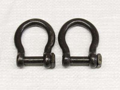 Self Colour Bow Shackle Square Head Pin 11MM X2 (Commercial Fishing Trawler Marine)