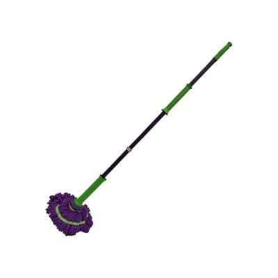 Self Wringing Twist Mop (Anti-Bac Microfibre Dry & Wet Squeezing Rinising Easy Floor Cleaning Tiles)