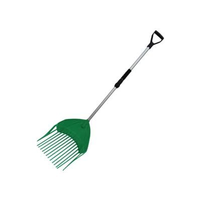 Shavings  Fork For Horse Stable (Bedding Straw Rake Mucking Out Equestrian Manure Hay Plastic Green)