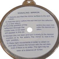 Signalling Mirror (Survival Safety Emergency Rescue Life Saving Signal Reflect Hiking Outdoor)